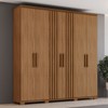 Guarda-Roupa Casal ávila Soft 6 Portas 4 Gavetas Ripado Nature - Henn