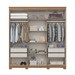 Guarda-Roupa Casal ávila Soft 6 Portas 4 Gavetas Ripado Nature - Henn