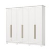 Guarda-Roupa Casal Americano Prime 6 Portas 6 Gavetas Branco Hp - Henn