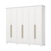 Guarda-Roupa Casal Americano Prime 6 Portas 6 Gavetas Branco Hp - Henn