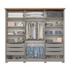 Guarda-Roupa Casal Americano Prime 6 Portas 6 Gavetas Cinza/Nature - Henn