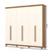 Guarda-Roupa Casal Pétrus 6 Portas 4 Gavetas 100% Mdf Nature/Off White - Henn