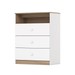 Cômoda de Bebê Magia 3 Gavetas Branco/Jequitibá Hp - Henn