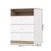 Cômoda de Bebê Magia 3 Gavetas Branco/Jequitibá Hp - Henn