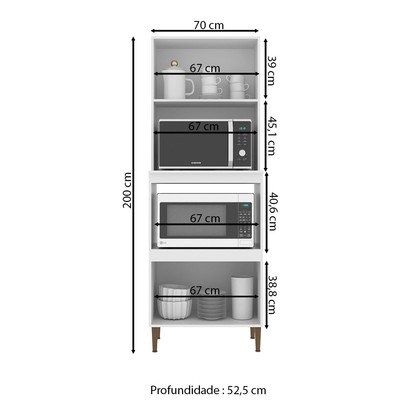 Torre Quente 4 Portas Co6401 Branco - Decibal