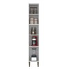 Paneleiro 1 Porta 4 Prateleiras Co6101 Branco - Decibal