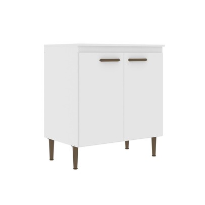 Balcão de Cozinha 80 Cm 2 Portas 1 Prateleira Co6202 Branco - Decibal