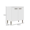 Balcão de Cozinha 80 Cm 2 Portas 1 Prateleira Co6202 Branco - Decibal