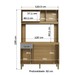 Cozinha Compacta 4 Portas 1 Gaveta Co1202 Ipê/Griseo - Decibal