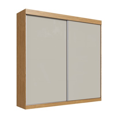 Guarda-Roupa Casal 2 Portas 4 Gavetas Rp5240 Flex Naturalle/Cristalo - Decibal