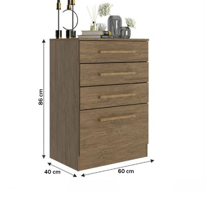 Cômoda 4 Gavetas Cm1043 Wood - Decibal