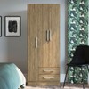 Guarda-Roupa Solteiro 3 Portas 2 Gavetas Rp1320 Wood - Decibal