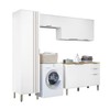 Lavanderia Completa Glória 8 Portas 2 Gavetas Branco Neve - Mx Móveis