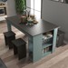 Mesa de Jantar 4 Lugares Esmeralda Grafite/Grey - Deibe Móveis