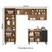 Lavanderia Completa Toscana 6 Portas 3 Gavetas 100% Mdf Freijó/Nero - Mx Móveis