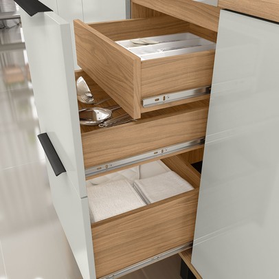 Lavanderia Completa Toscana 6 Portas 3 Gavetas 100% Mdf Freijó/Off White - Mx Móveis