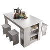 Mesa de Jantar 4 Lugares Esmeralda Branco  - Deibe Móveis