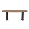 Mesa para Escritório Tamburato Organic Nogal/Preto - Artany Móveis