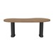 Mesa para Escritório Tamburato Organic Nogal/Preto - Artany Móveis