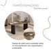 Mesa para Escritório Tamburato Organic Nogal/Preto - Artany Móveis