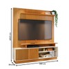 Estante para TV Até 65 Polegadas Ares 1 Porta Cinamomo/Off White - Madetec