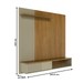 Painel para TV Até 65 Polegadas Aurora 1 Porta Cumaru/Opala - Madetec