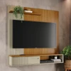 Painel para TV Até 65 Polegadas Aurora 1 Porta Cumaru/Opala - Madetec