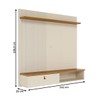 Painel para TV Até 55 Polegadas Iris 1 Porta Cinamomo/Off White - Madetec