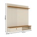 Painel para TV Até 55 Polegadas Iris 1 Porta Cinamomo/Off White - Madetec