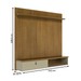 Painel para TV Até 55 Polegadas Iris 1 Porta Cumaru/Opala - Madetec