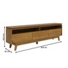 Rack para TV Até 75 Polegadas Selene 3 Gavetas Cumaru - Madetec