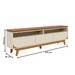 Rack para TV Até 75 Polegadas Selene 3 Gavetas Cinamomo/Off White - Madetec