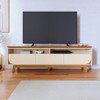 Rack para TV Até 75 Polegadas Selene 3 Gavetas Cinamomo/Off White - Madetec