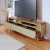 Rack para TV Até 75 Polegadas Selene 3 Gavetas Cumaru/Opala - Madetec