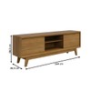Rack para TV Até 65 Polegadas Atlas 2 Portas Cumaru - Madetec