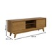 Rack para TV Até 65 Polegadas Atlas 2 Portas Cumaru - Madetec
