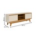 Rack para TV Até 65 Polegadas Atlas 2 Portas Cinamomo/Off White - Madetec