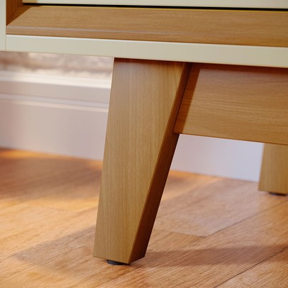 Rack para TV Até 65 Polegadas Atlas 2 Portas Cumaru/Opala - Madetec