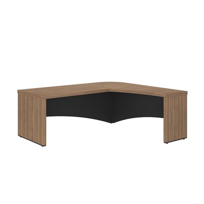 Mesa para Escritório Diretor Nogal/Preto 6128 - Artany Móveis