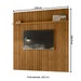 Painel para TV Até 75 Polegadas New Guaporé 1 Prateleira Cumaru - Madetec
