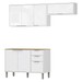 Lavanderia Completa Glória 7 Portas 2 Gavetas Branco Neve - Mx Móveis