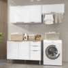 Lavanderia Completa Glória 7 Portas 2 Gavetas Branco Neve - Mx Móveis
