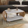 Mesa de Centro Floripa Off White/Cinamomo - Móveis Bechara