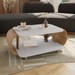 Mesa de Centro Floripa Off White/Cinamomo - Móveis Bechara