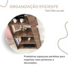 Estante para Livros Star 5 Prateleiras Nogal - Artany Móveis