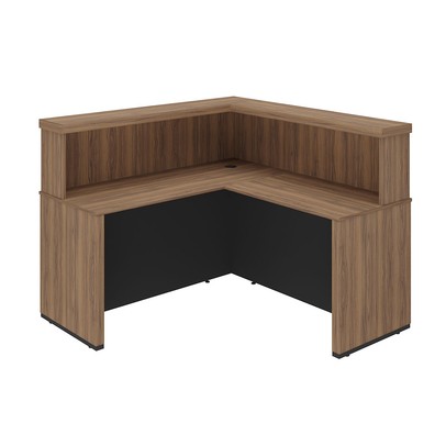 Mesa Tamburato Atendimento Nogal/Preto - Artany Móveis