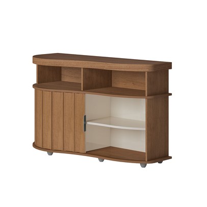 Balcão Buffet Magnum 1 Porta Flex Carvalho/Off White - Artely