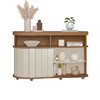 Balcão Buffet Magnum 1 Porta Flex Carvalho/Off White - Artely