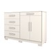 Cômoda Tailândia 2 Portas 5 Gavetas Branco - Panorama Móveis