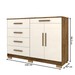 Cômoda Tailândia 2 Portas 5 Gavetas Imbuia/Champanhe - Panorama Móveis